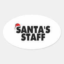 Santas Staff Sticker
