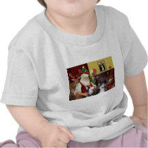 Santa's Two Siberian Huskies Shirt