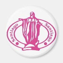 Santiago Stamp Fridge Magnets