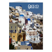 Santorini, Greece Card