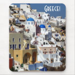 Santorini, Greece Mousemat