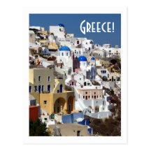 Santorini, Greece Post Card