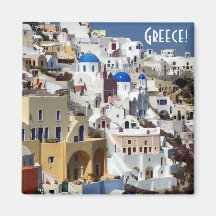 Santorini, Greece Refrigerator Magnet