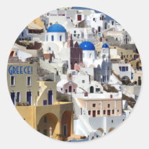 Santorini, Greece Stickers