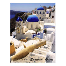 Santorini view post card