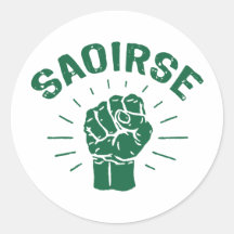 Saoirse Round Sticker