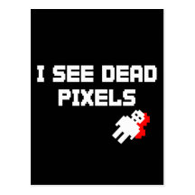 Sarah Marshall Dead Pixels Postcard