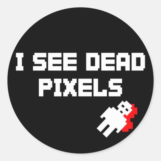 Sarah Marshall Dead Pixels Round Sticker