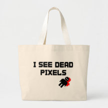 Sarah Marshall Dead Pixels Tote Bags