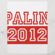 SARAH PALIN 2012 FLYER DESIGN