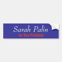 Sarah Palin for Vice President Bumper Stickers