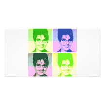 Sarah Palin Pop Art Photo Card Template