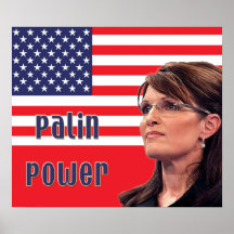 Sarah Palin Power Flag Poster