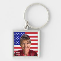 Sarah Palin & U.S. Flag Key Chains