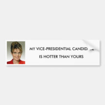 Sarah Palin,  Vice President Bumper Stickers