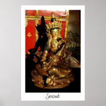 Saraswati, Music & Poetry Posters