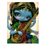 "Saraswati Playing Veena" Postcard