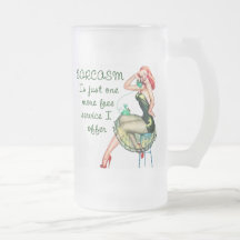 Sarcasm Pin Up Girl Mug