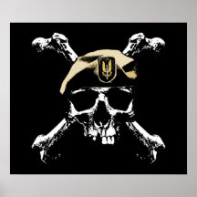 SAS Skull and Bones Print