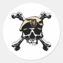 SAS Skull and Bones Sticker