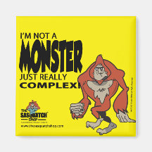 Sasquatch Monster Kitchen Magnet