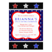 Sassy Fourth of July Invite