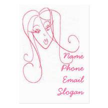 Sassy Girl Business Card Template