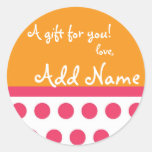 Sassy PolkADot Gift Sticker