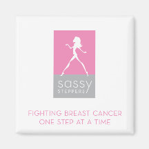 Sassy Steppers white magnet