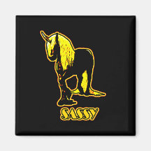 SASSY UNICORN REFRIGERATOR MAGNETS