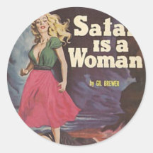 satan is a woman! sticker