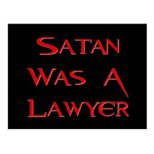 Satan Was A Lawyer Post Cards