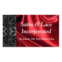 Satin And Lace Business Cards