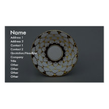 Saucer plate with attractive design business card