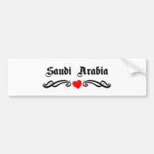 Saudi Arabia Bumper Stickers