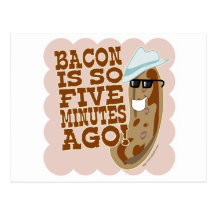 Sausage Vs. Bacon Postcard