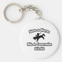 Save a Horse, Ride a Conservation Scientist Key Chain