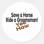 Save A Horse Ride A Groomsman Sticker