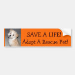 SAVE A LIFE!, Adopt A Rescue .Pet!.. Bumper Sticker