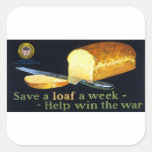 Save a Loaf a Week ~ help Win the War Stickers