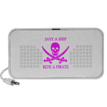 Save A Ship Ride A Pirate iPhone Speakers