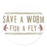 Save a Worm Sticker