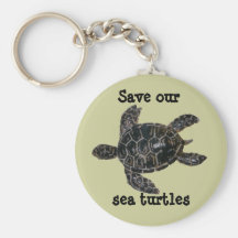 Save and Protect Sea Turtles Keychain
