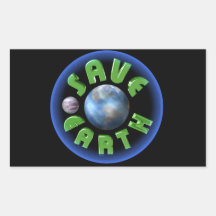 Save Earth on 100 products Sticker