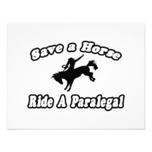 Save Horse, Ride Paralegal Custom Announcements
