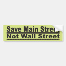 Save Main Street Bumper Sticker