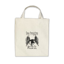 Save Orangutans Say No To Palm Oil Canvas Bag