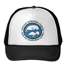 Save our dugong & turtles trucker hats