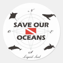Save Our Oceans - Sticker Adesivo