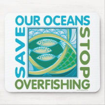 Save Our Oceans - Stop Overfishing Mouse Mat